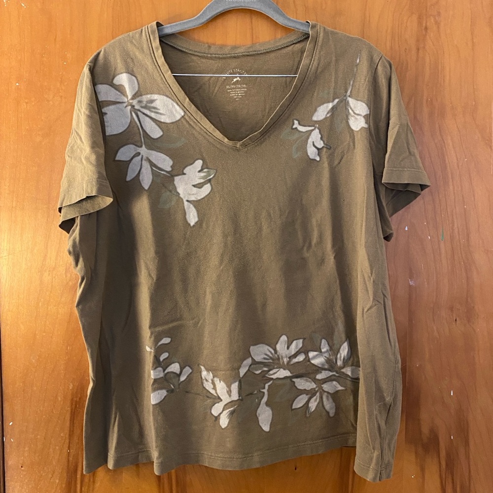 olive green t-shirt